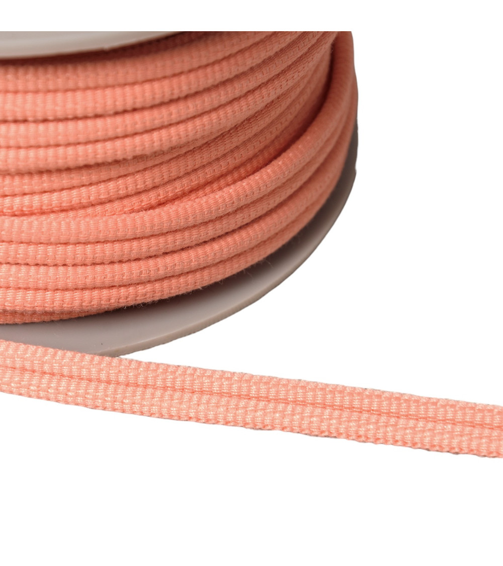 Double cord 9mm salmon orange per meter