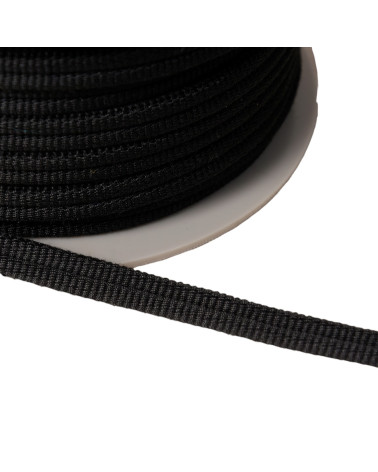 Double cordon 9mm noir au m�tre