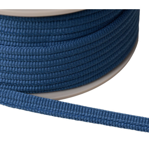Double cord 9mm blue/burgundy red per meter