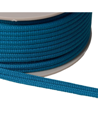 Double cord 9mm turquoise blue by the meter