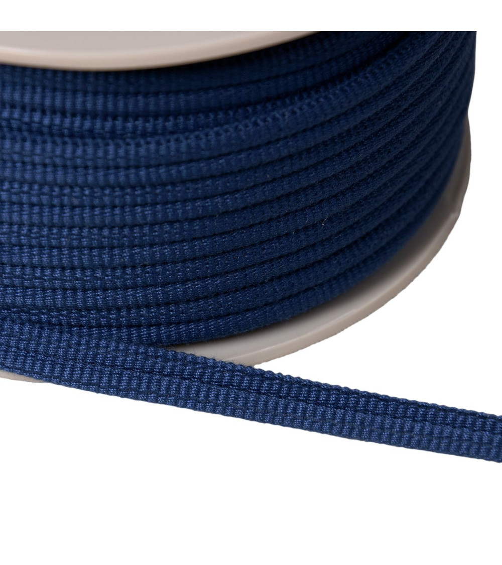 Double cord 9mm navy blue per meter