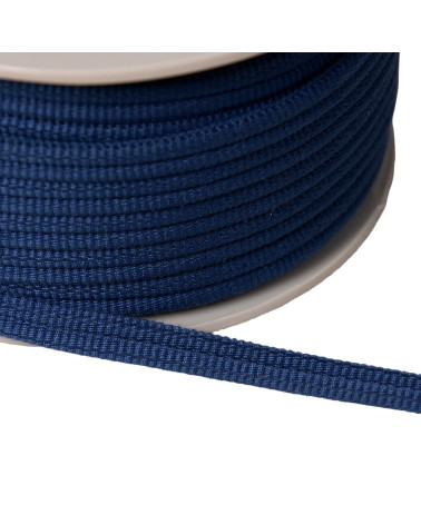 Double cord 9mm navy blue per meter