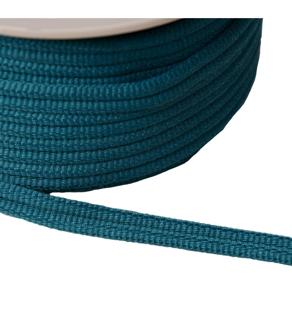 Double 9mm teal blue cord per meter