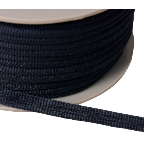 Double 9mm navy blue cord per meter