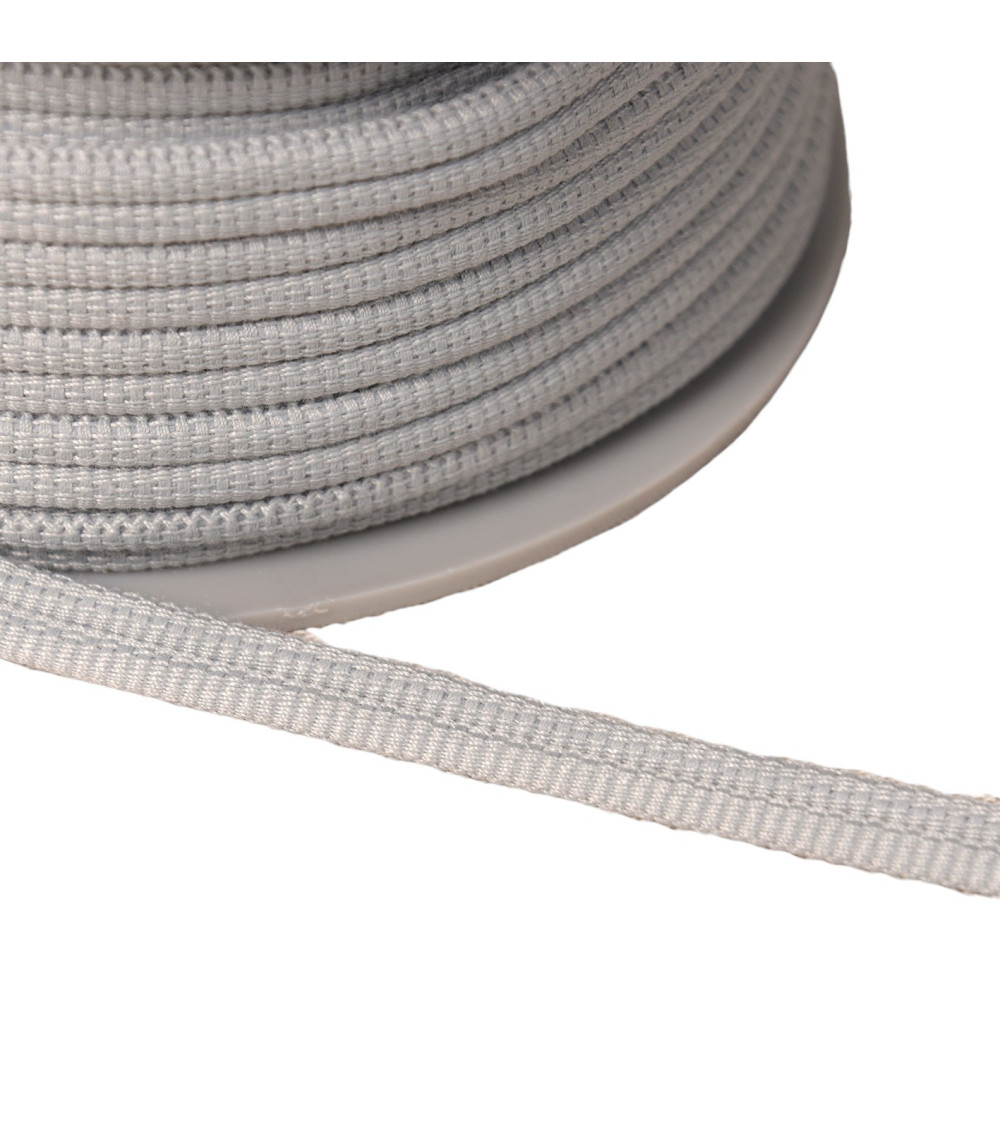 Double cord 9mm light gray per meter