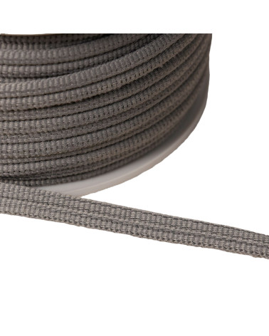Double cord 9mm medium gray per meter