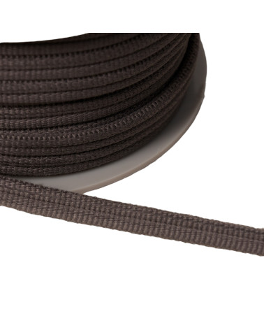 Double cord 9mm dark gray per meter