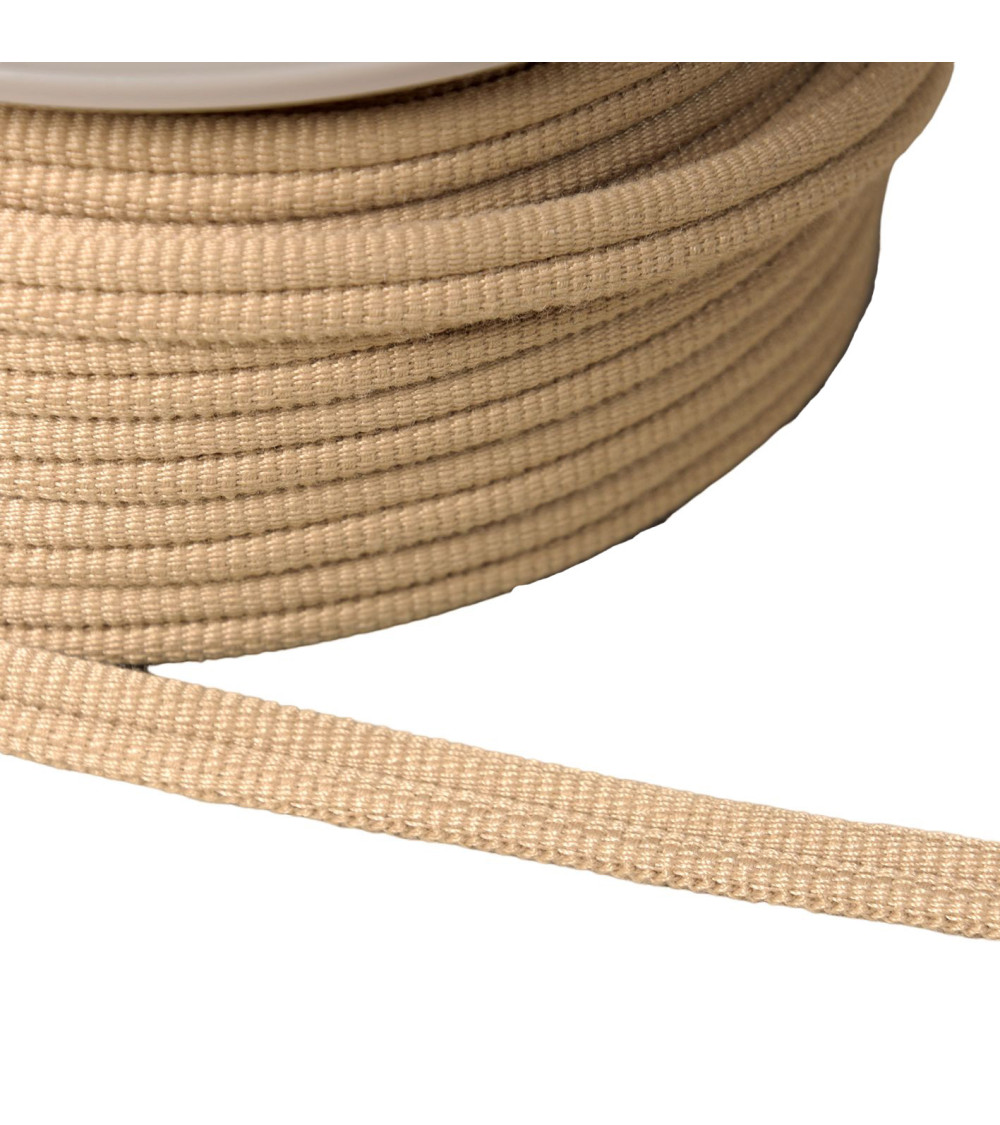 Double 9mm beige cord per meter