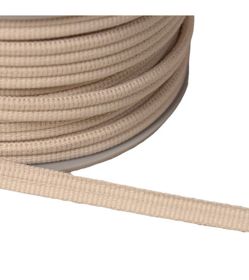 Double cord 9mm ecru per meter