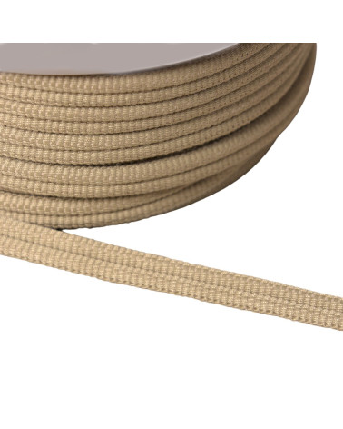 Double cord 9mm taupe brown by the meter