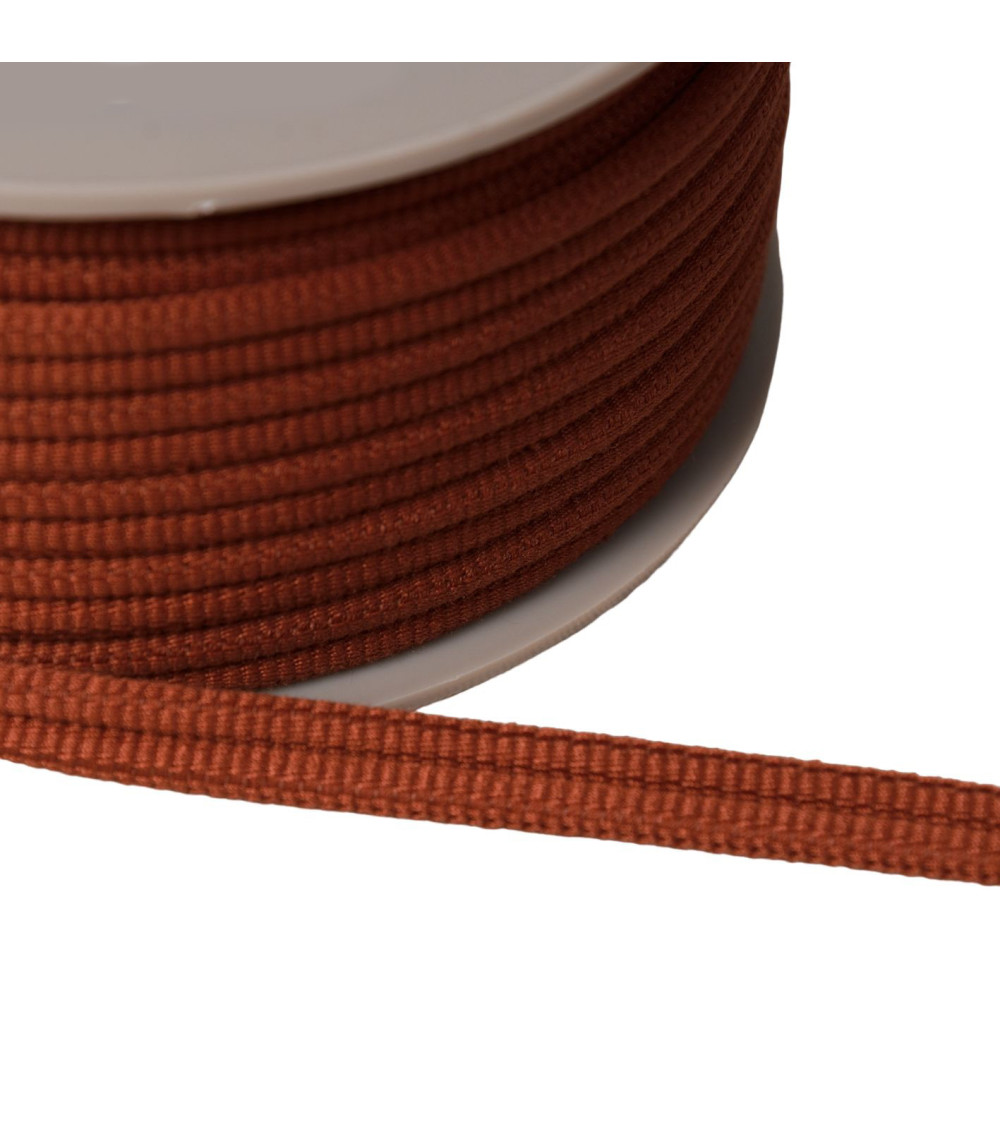 Double cord 9mm rust orange per meter