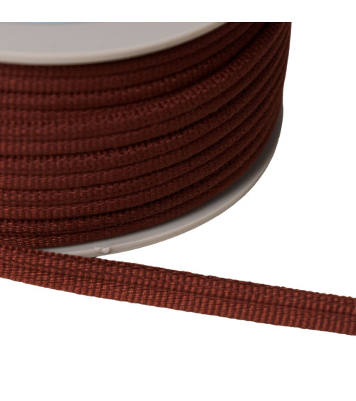 Double cord 9mm dark rust orange per meter