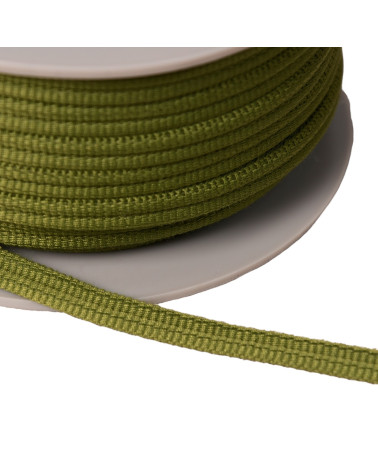 Double cord 9mm khaki green per meter