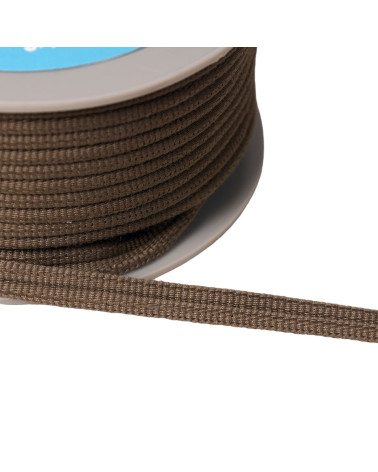 Double cord 9mm dark brown by the meter