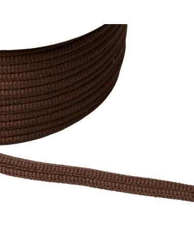 Double cord 9mm coffee brown per meter