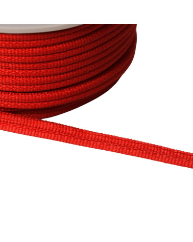 Double 9mm red Hermes cord by the meter