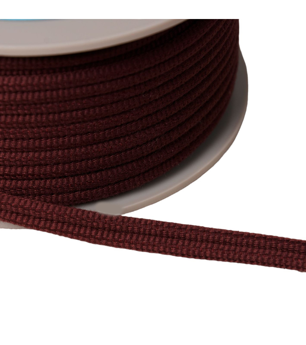 Double cord 9mm plum purple per meter