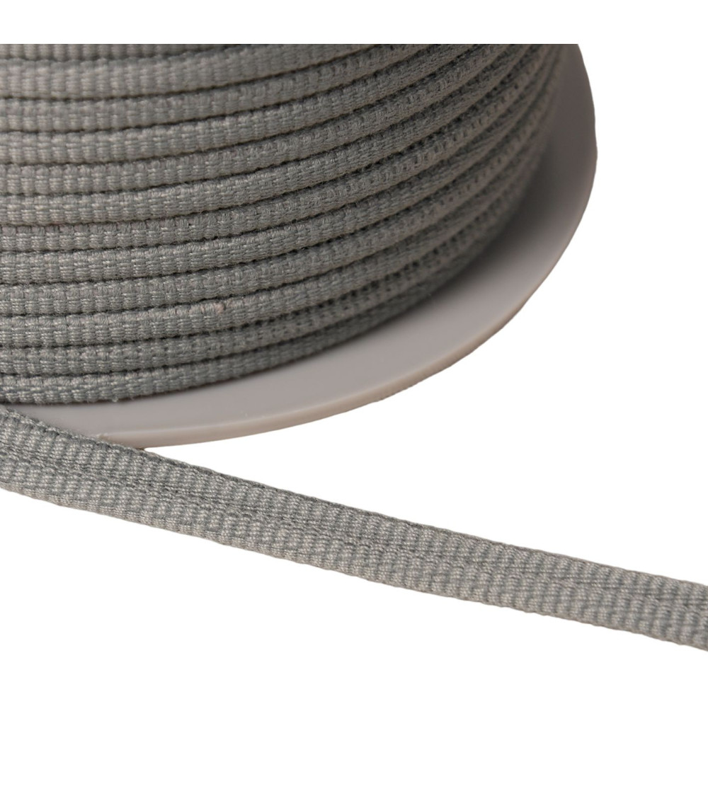 Double cord 9mm light gray per meter