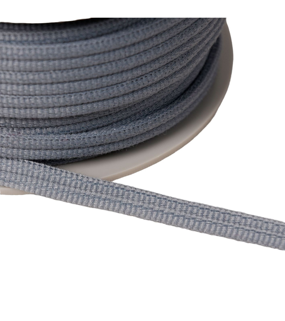 Double 9mm gray cord per meter