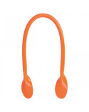 Lot de 2 anses de sac modernes 60 mm orange fluo