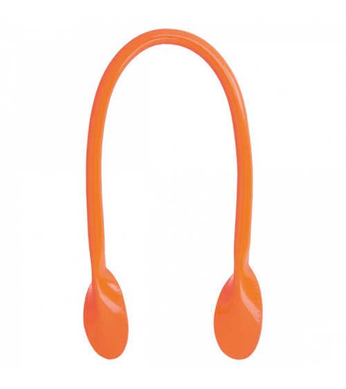 Lot de 2 anses de sac modernes 60 mm orange fluo