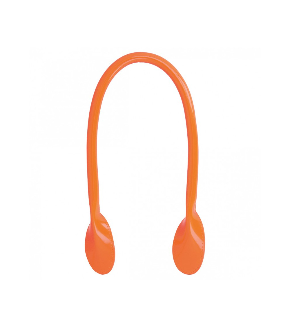 Lot de 2 anses de sac modernes 60 mm orange fluo