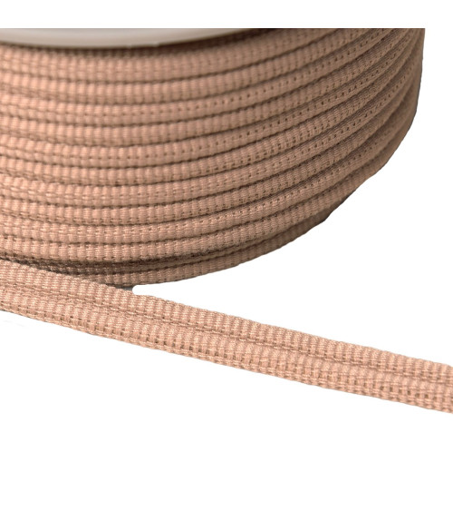 Double cord 9mm beige/pink per meter