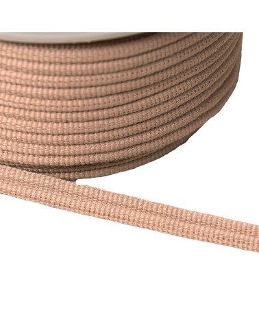Doppelkordel 9mm beige/rosa pro Meter