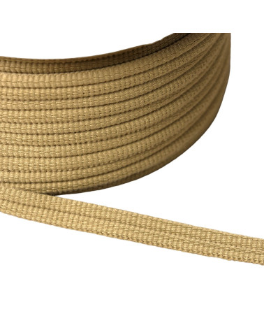 Double cord 9mm taupe brown per meter