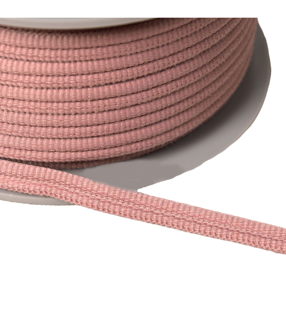 Double cord 9mm old pink per meter