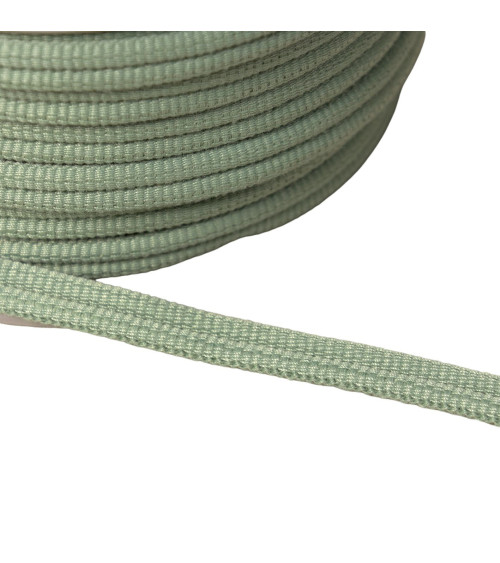 Double 9mm almond green cord per meter