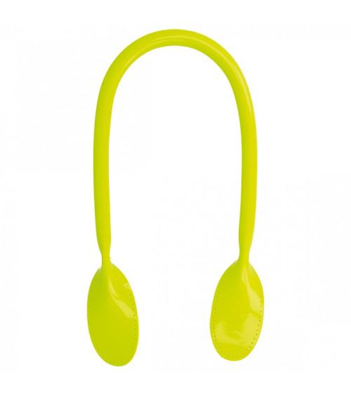 Lot de 2 anses de sac modernes 60 mm jaune fluo