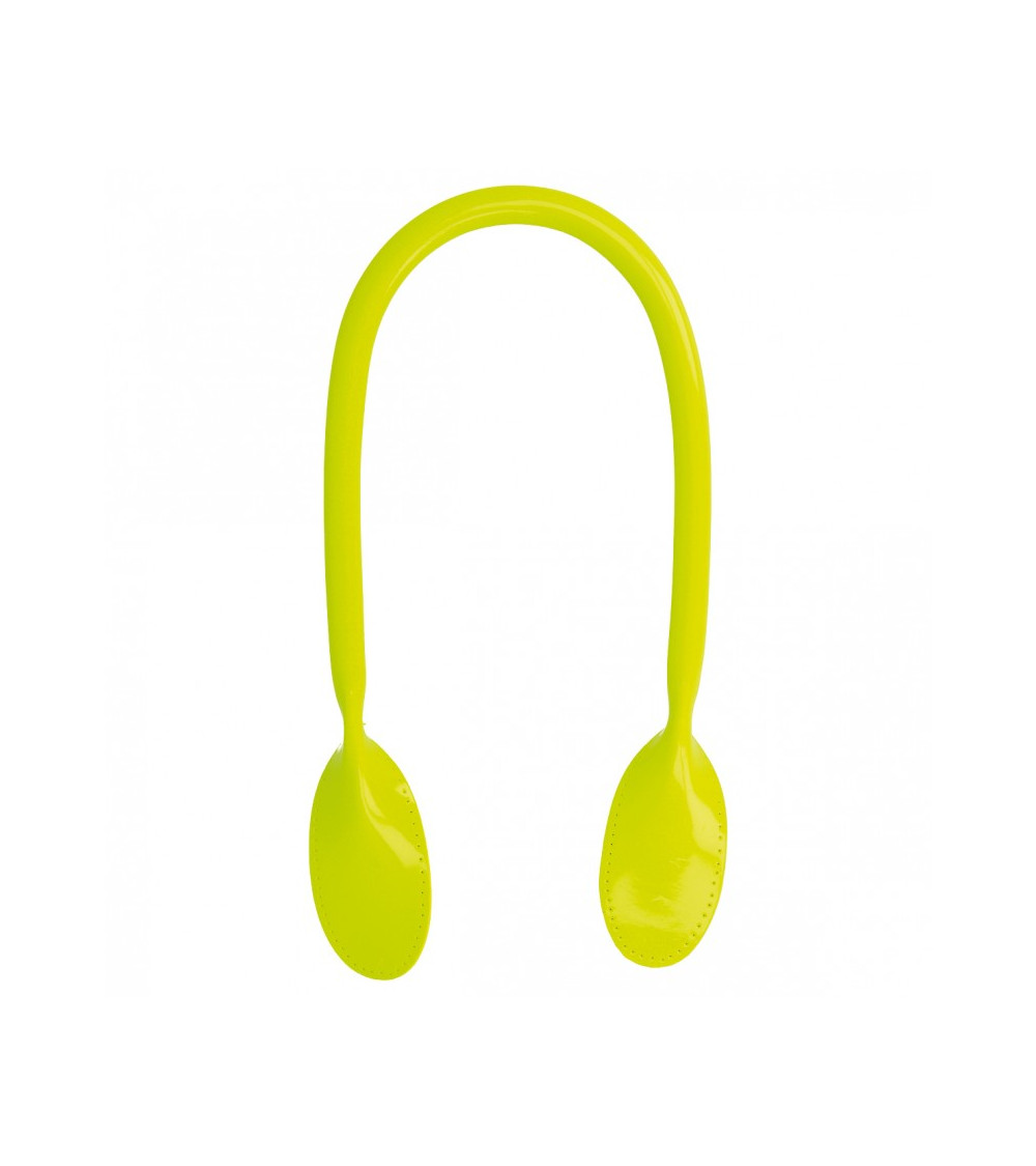 Lot de 2 anses de sac modernes 60 mm jaune fluo