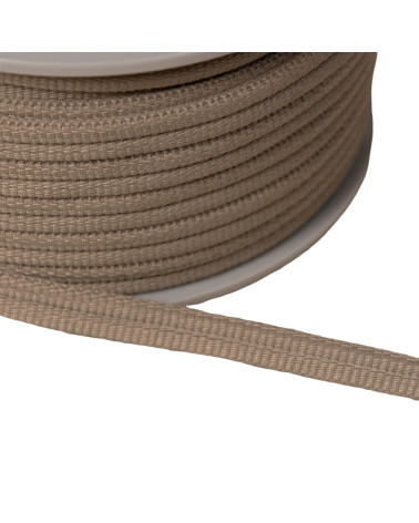 Double 9mm beige linen cord per meter