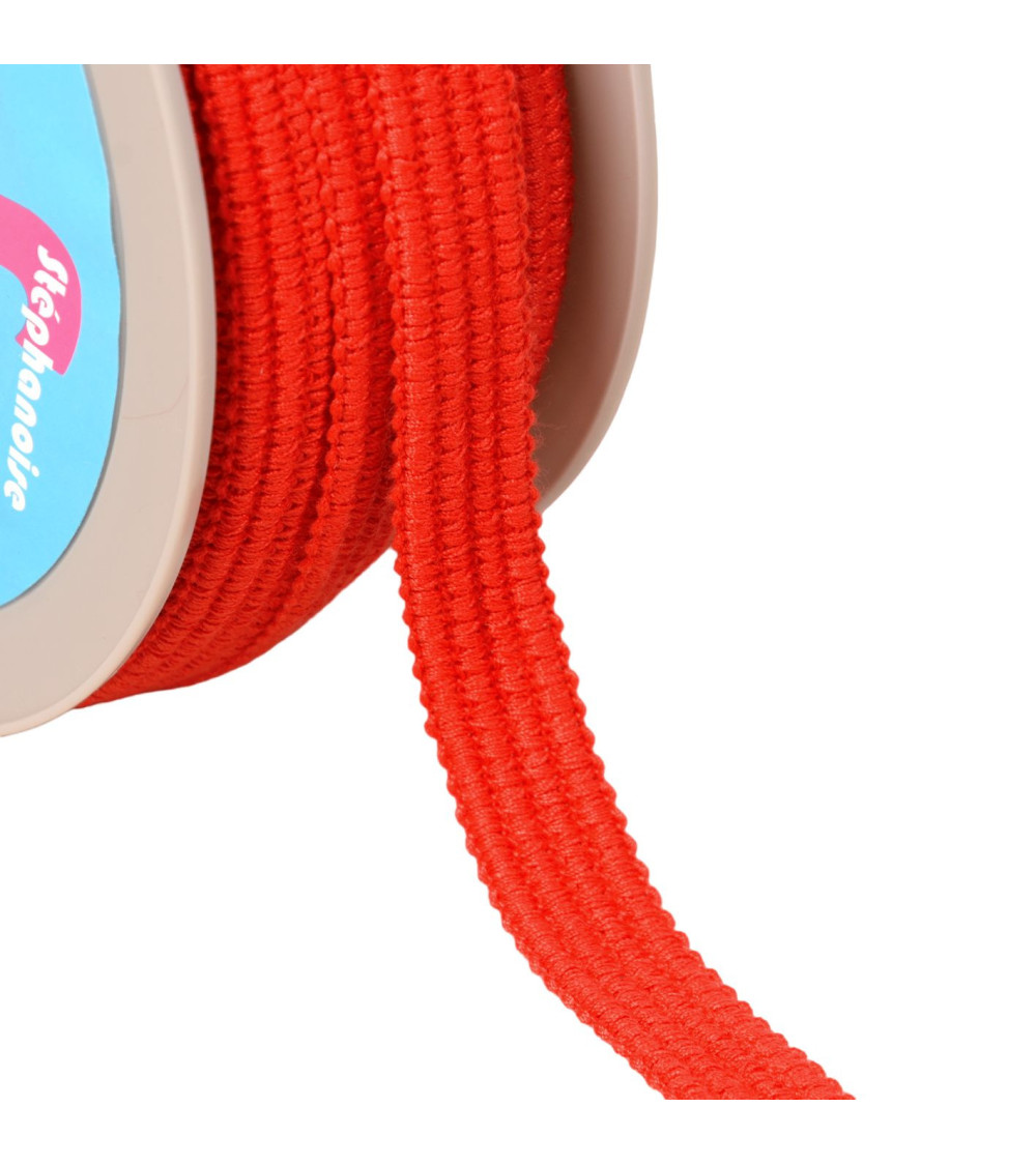 Four 15mm red cord braid per meter