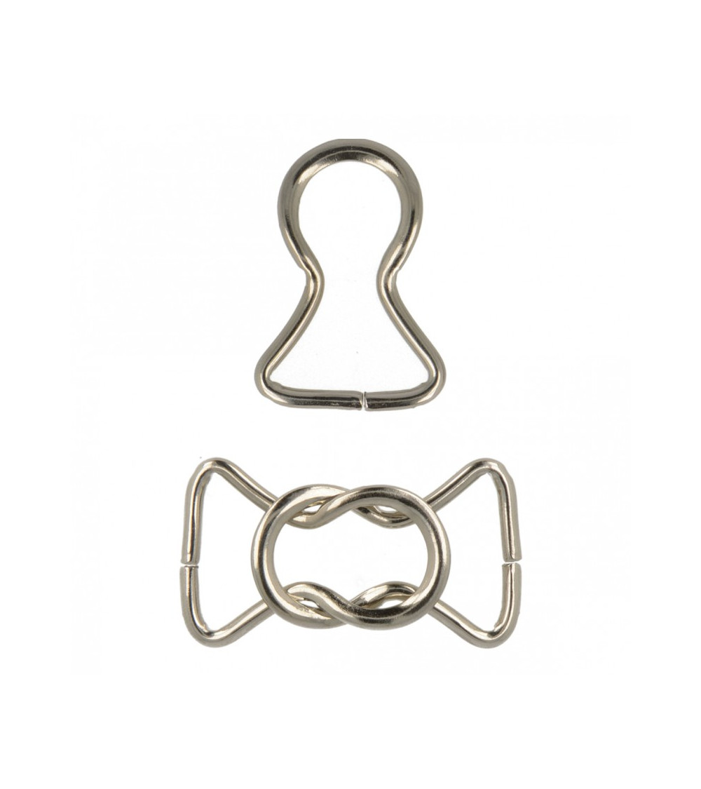 Set of 2 metal belt clip and luggage sets