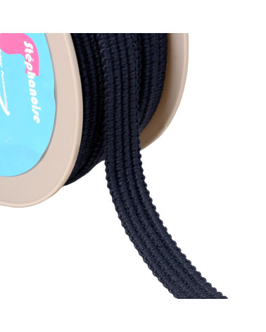 Vier 15 mm marineblaue Kordeln pro Meter
