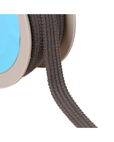 Braid four cords 15mm dark gray by the meter