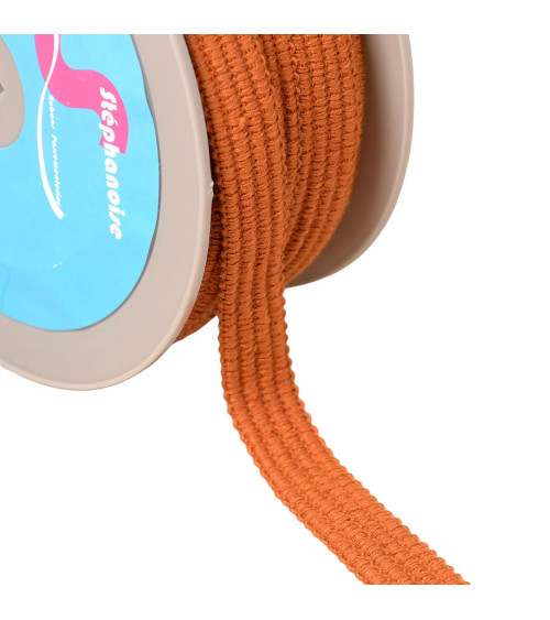 Four cord braid 15mm rust orange per meter