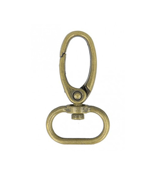 20mm carabiner antique gold color