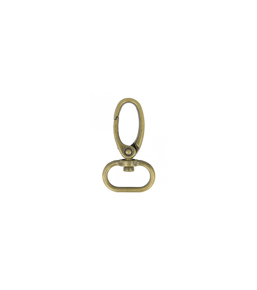 20 mm Karabiner in antiker Goldfarbe