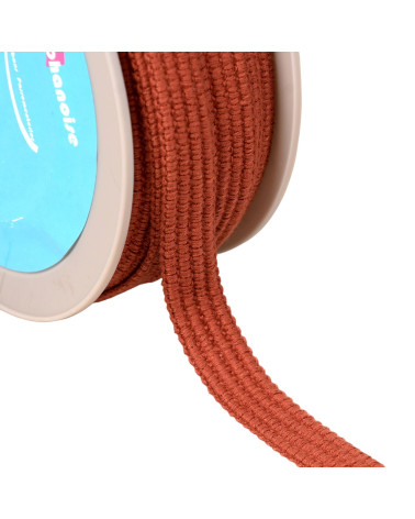 Four cord braid 15mm rust orange per meter