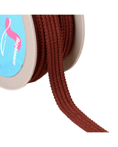 Four cords braid 15mm dark rust orange per meter