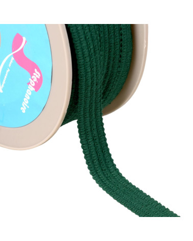 Four cords braid 15mm bottle green per meter