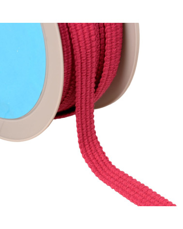 Vier Kordeln geflochten 15 mm himbeerrosa pro Meter