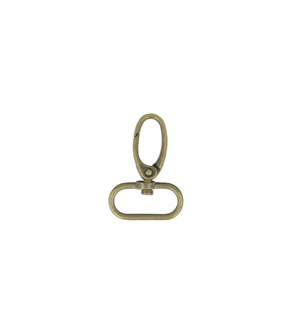 25mm carabiner antique gold color