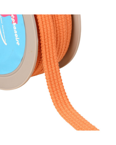 Four cords braid 15mm salmon orange per meter