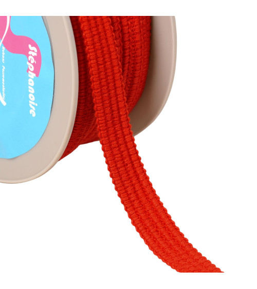 Four cords braid 15mm red herm� by the meter