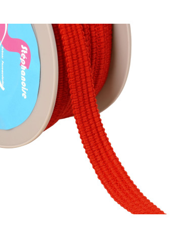 Four cords braid 15mm red herm� by the meter