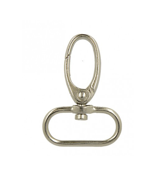25mm silver colored carabiner